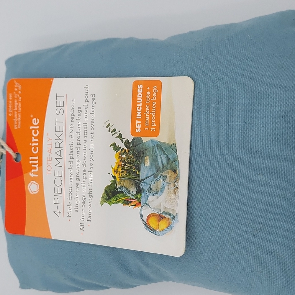 BNWT Full Circle 4-piece Market Tote Set
